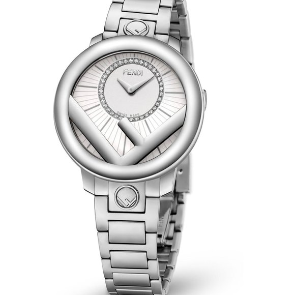Fendi Diamond 28mm Steel Ladies Watch! New - Picture 3 of 4